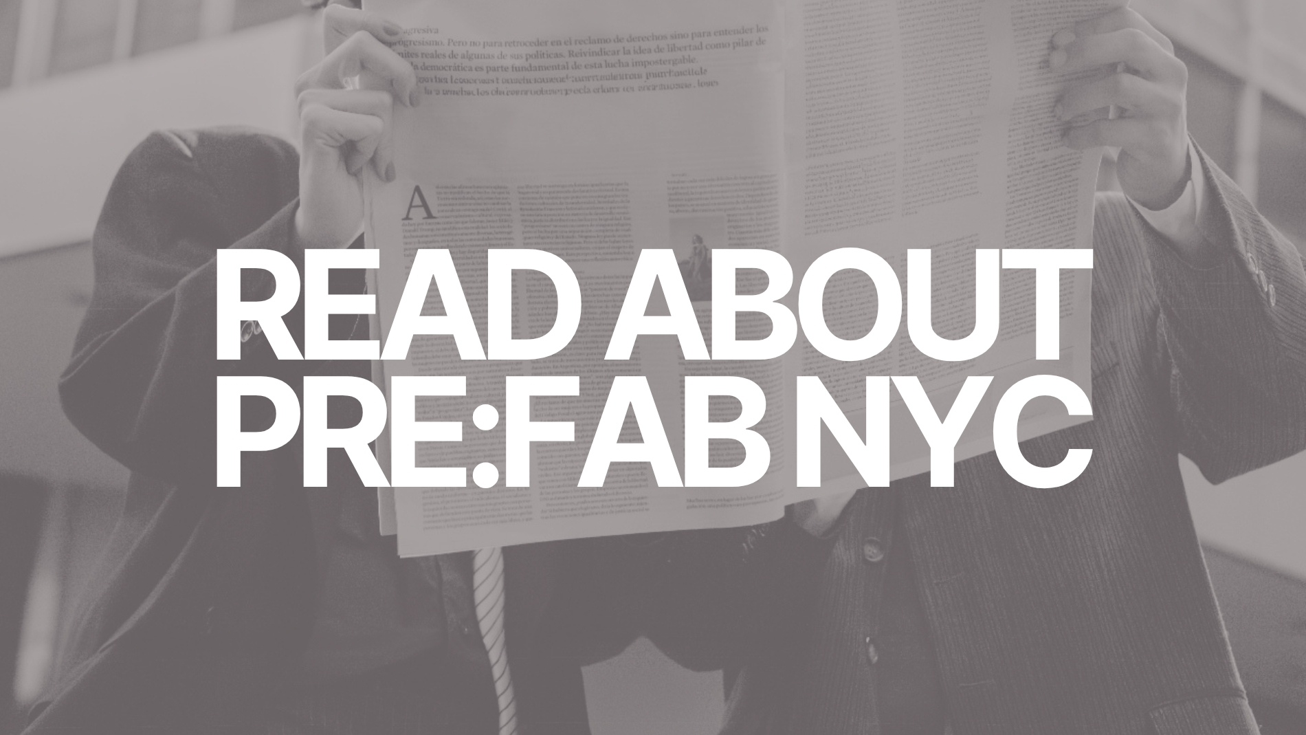 Pre:Fab NYC and fashion textiles industry